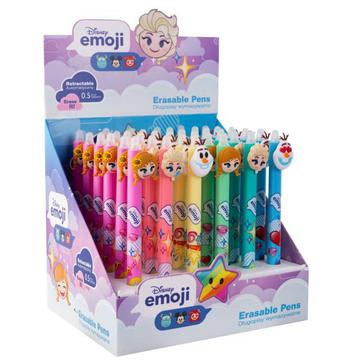Radírozható golyóstoll, nyomógombos, Jégvarázs, Frozen Emoji, Colorino School
