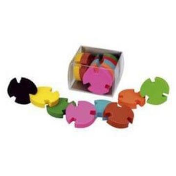 Radír Kerek puzzle, 8 db/csomag