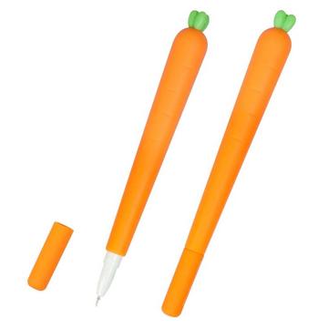 Répa formájú rollertoll, húsvéti, fekete tinta, 0,5mm, 15cm, 1 db