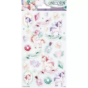 Unicorns Stickers Unikornisos matrica 102x200mm Funny Products