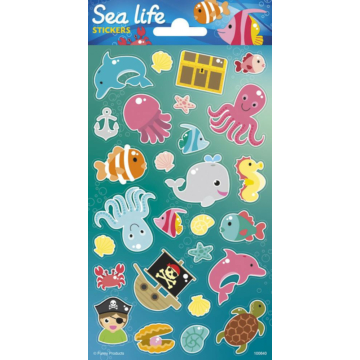Sealife Sticker Tenger élővilága matrica 102x200mm Funny Products