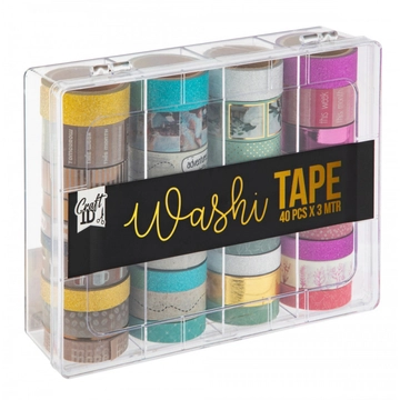 Washi Tape - Színes ragasztószalagok 40x3 m