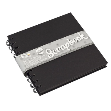 Scrapbook 15x15 cm 40 oldal 200 gsm - Fekete