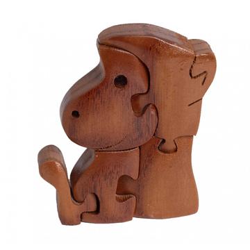 Fa 3D puzzle majom