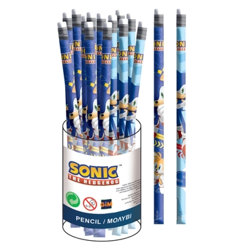 Sonic a sündisznó HB grafit ceruza radírral