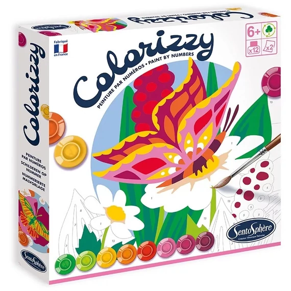 Számos kifestő, lepkék, Colorizzy, Sentosphere SA4504