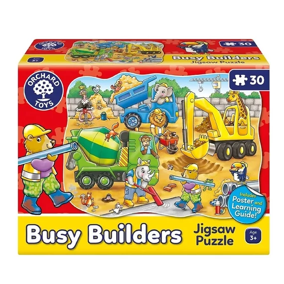 Szorgalmas építők puzzle, 30 db-os