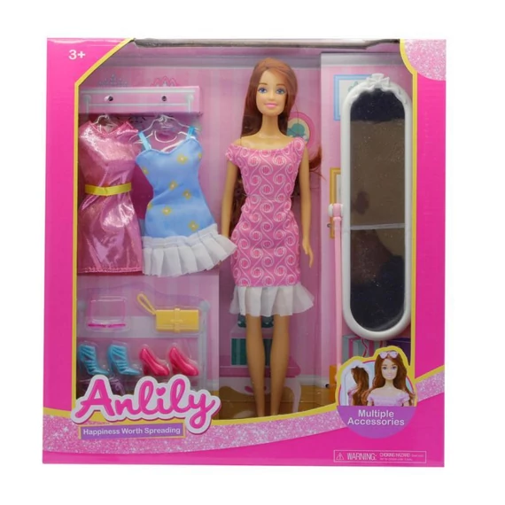 Barbie baba készlet tükörrel