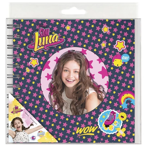 Soy Luna spirál napló 16x16 cm, többféle