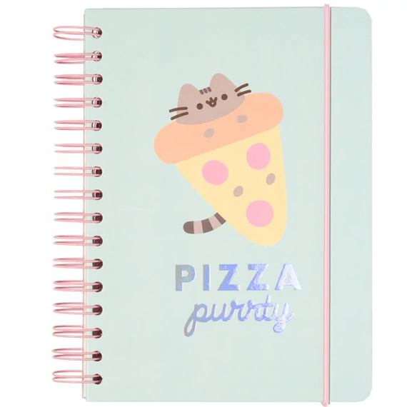 Pusheen cicás bullet journal, napló, A/5, 90 lapos, Foodie Collection