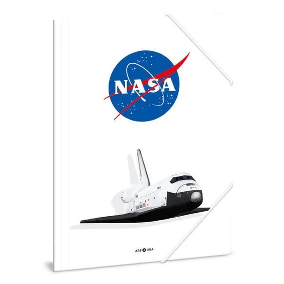 NASA gumis mappa A/4, fehér, űrsiklóval