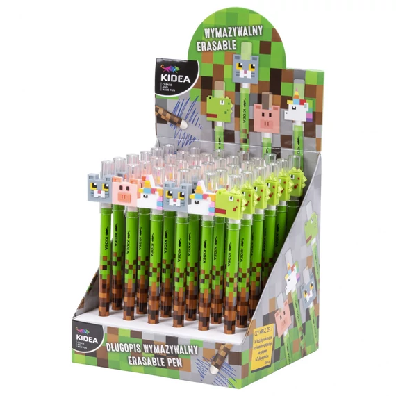 Radírozható zseléstoll, Minecraft mintás, Kidea