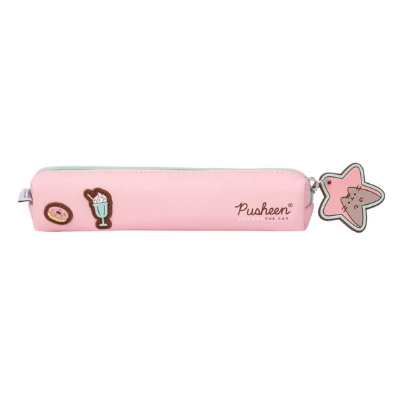 Pusheen cicás tolltartó, beledobálós, mini, 20x4x4cm, Rose Collection