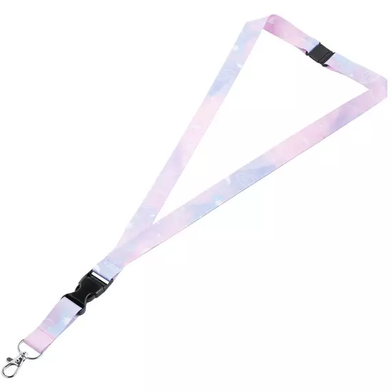 Pegazus kulcstartó, nyakba akasztós, 46x2cm, lila-rózsaszín