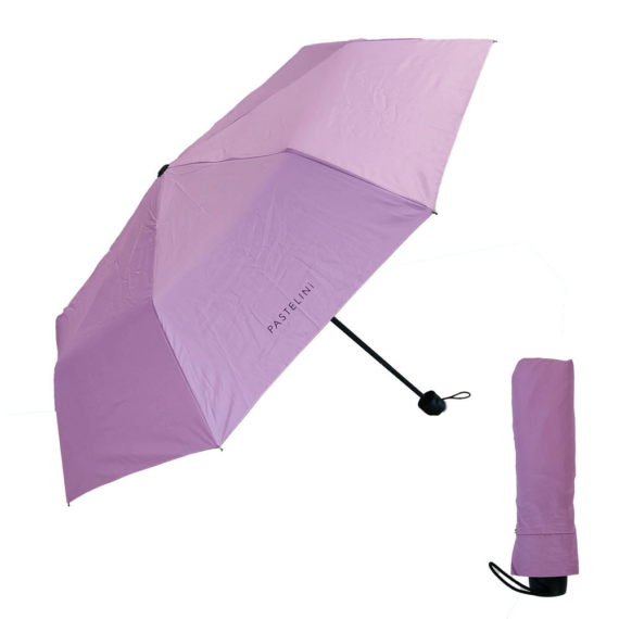 Esernyő, kicsire összecsukható, 97cm, PASTELINI, pasztell lila