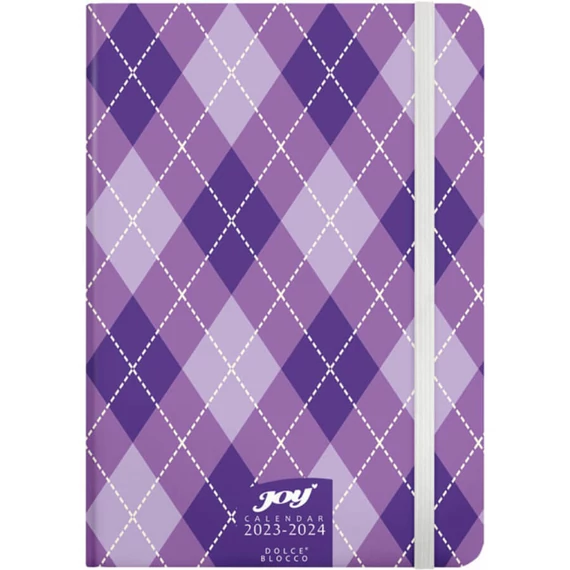 Dolce Blocco JOY Calendar, B/6, heti tervező, 16 hónap (2023.szept.-2024.dec.), Argyle