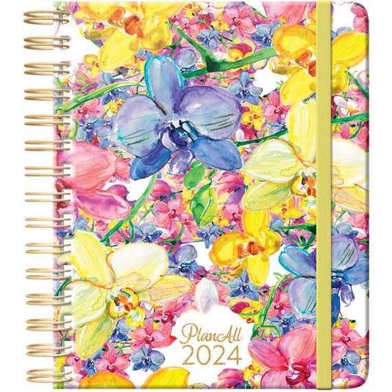 PlanAll Midi heti tervező, B6, heti, spirál, 2024, Summer