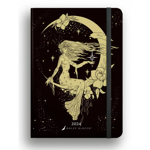 Dolce Blocco Secret Diary, napi tervező, B6, 2024, B6 Lady Moon