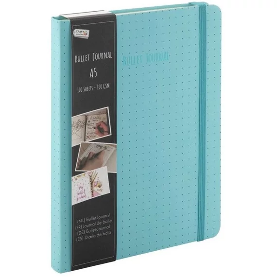 Bullet Journal, napló, notesz A/5, 100 lapos, 100g