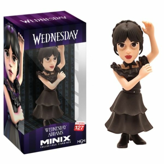 Minix: Wednesday – Wednesday figura báli ruhában, 12 cm