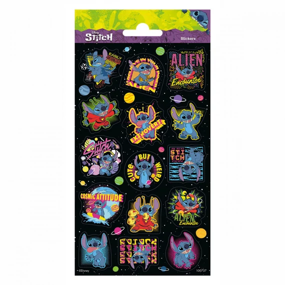 Disney Lilo és Stitch matrica glitteres - Funny Product