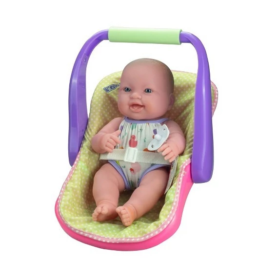 Berenguer élethű baba- újszülött lány babahordozóval 35 cm - Jc Toys