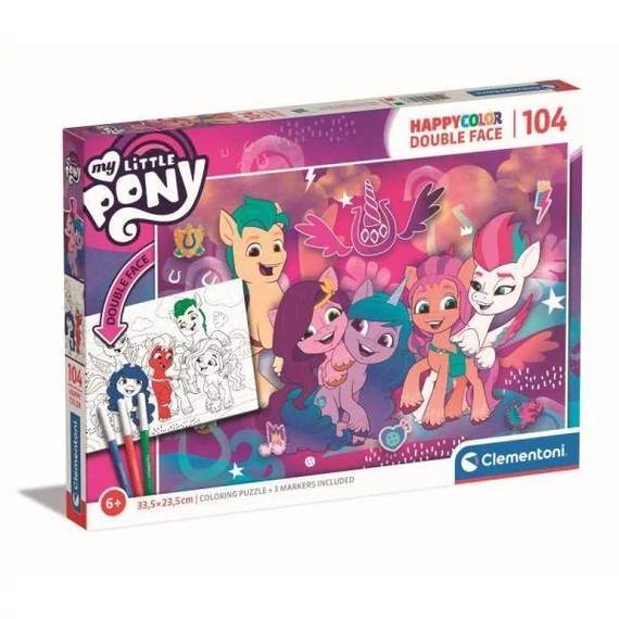 Puzzle 104 DOUBLE FACE MY LITTLE PONY - Clementoni