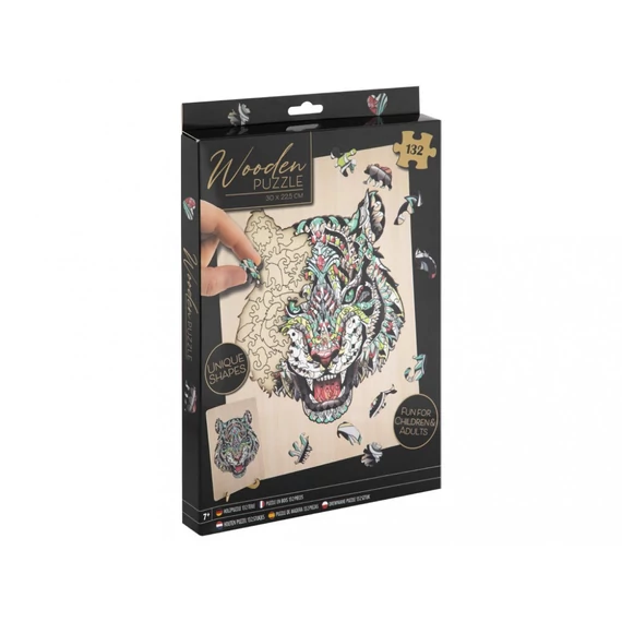 Prémium fa puzzle - tigris 132 db