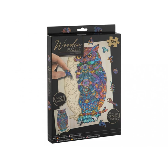Prémium fa puzzle - bagoly 129 db
