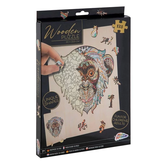 Prémium fa puzzle - majmos 133 db