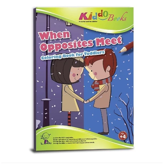 Ellentétek találkozása Színező füzet ovisoknak Kiddo Books