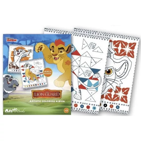 Oroszlán Őrség színezz számok szerint foglalkoztató Kiddo Books