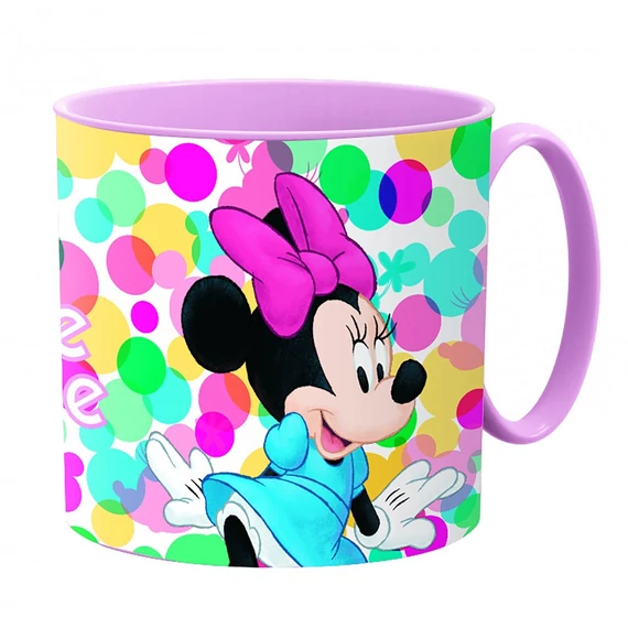 Minnie egér boldog műanyag mikrózható bögre gyerekeknek