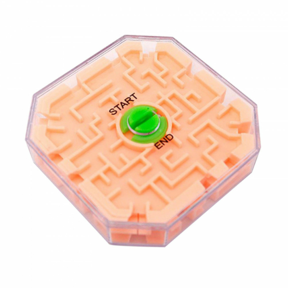 Mini labirintus játék - narancssárga