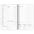 Dolce Blocco Secret Planner, heti tervező, 13x20cm, 2024, Midnight Flowers