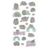 Pusheen cicás matrica, pufi, 20 db/ív